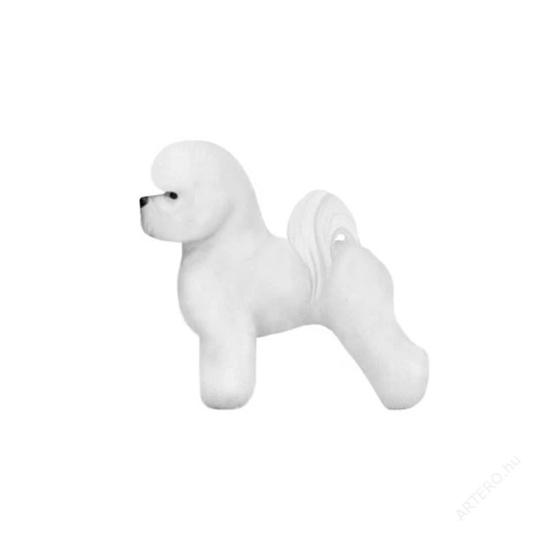 MODEL KUTYA - cserélhető műszőr TEST + FEJ - Bichon Frisé